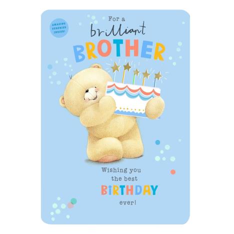 Brilliant Brother Forever Friends Birthday Card